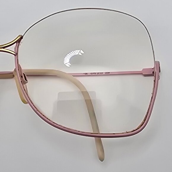 Safilo UFO2113 229 Barbie Pink Semi-Rimless Eyeglasses Frame w/ Case Italy 57mm - Picture 14 of 16